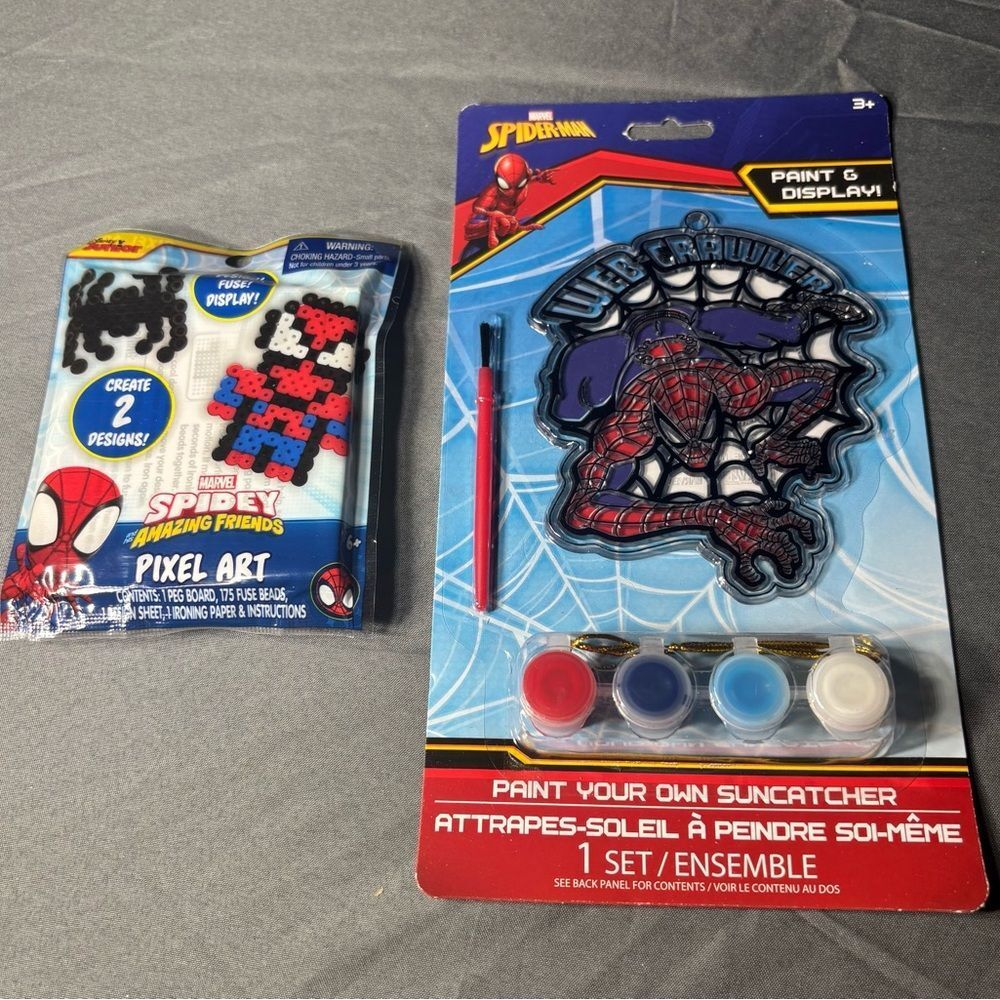 2 pc New Marvel Spidey and His Amazing Friends crafting set NWT